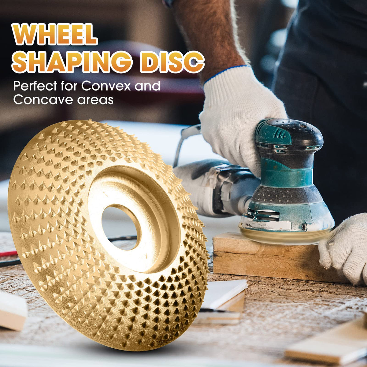 Wood Carving and Grinding Wheel with Tungsten Carbide Disc