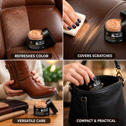 Leather Repair & Color Restoring Balm for Furniture, Car Seats & Accessories