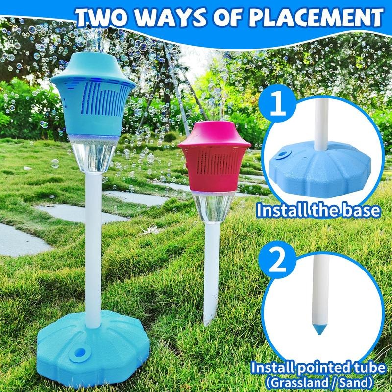 Bubble Machine for Kids, Automatic Bubble Blower with Adjustable Height Stand, Party Bubble Machine for Outdoor Fun