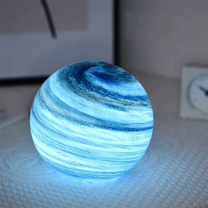 3D Lunar Sphere Desk Lamp with Remote Control 16 Color LED Orb Light for Bedroom Nightstand Living Room Home Decor Gift