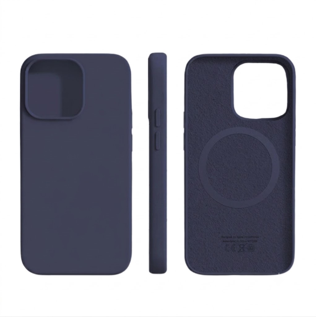 Soft-Touch Silicone iPhone Case with Magnetic Wireless Charging – Slim Protective Cover with Shock Absorption for Daily Use