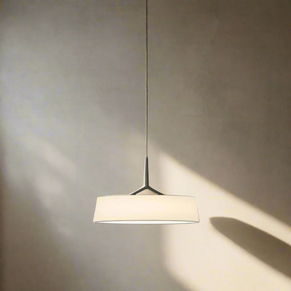 Metal Overhead Fixture 18-Inch Diameter Adjustable Drop Cord LED Ceiling Light for Kitchen Counter and Eating Area