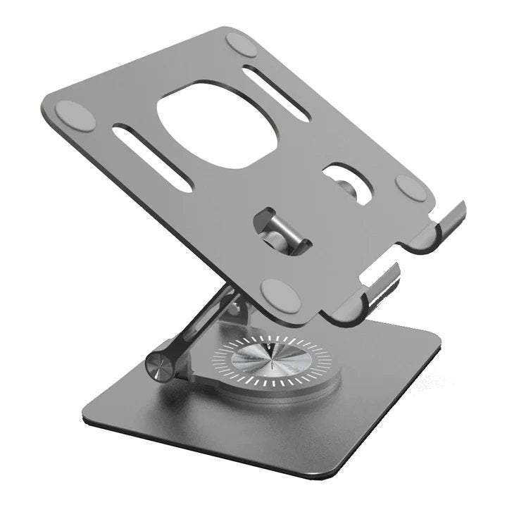 Adjustable Desktop Holder with 360° Swivel for Tablets Up to 15.6 Inches – Collapsible Support for iPad, Android, E-Readers & Touchscreens