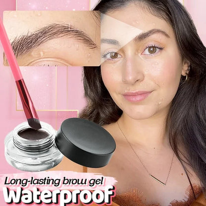 Eyebrow Hair-Stroke Stamp Brush – Instant Natural Brows with Microblading Effect for Powder, Gel & Pomade | Water-Resistant, Ergonomic