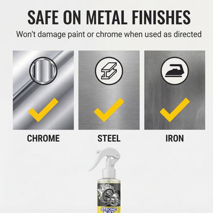 Corrosion Dissolver Spray for Metal Tools and Equipment – Iron Steel Chrome Oxidation Treatment – Works in Minutes for Workshop Garage Garde