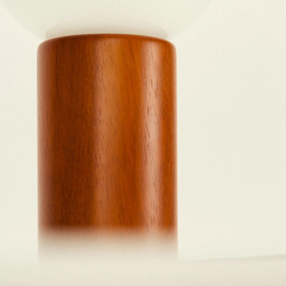 Spherical Glass Shade Nightstand Light 11 in Natural Wood Base Bedside Reading Lamp Retro Accent Illumination for Bedroom Living Room Office