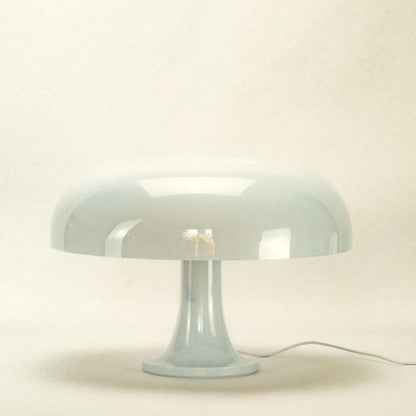 Mushroom Bedside Lamp with Soft Glow - 12.6 Inch Acrylic Nightstand Light for Bedroom Living Room Reading Nook - Retro Modern Ambient Lighti