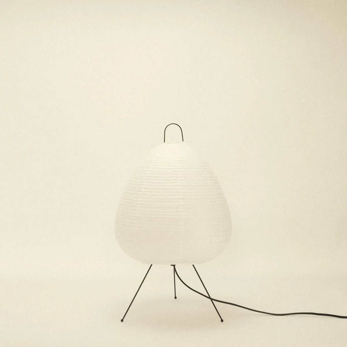 Paper Shade Accent Lamp 11 Inch Wide Metal Frame Bedside Nightstand Light for Bedroom Living Room Asian Inspired Home Decor