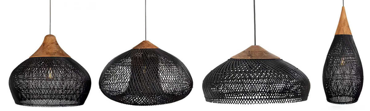 Natural Charm | Rattan Pendant Light with Adjustable Height | Cozy Kitchen Pendant Lighting for Warm Ambiance