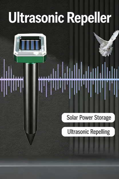 EcoGuard | Solar Ultrasonic Rodent Repellent with Variable Frequency Technology | Effective Pest Control for Outdoor Spaces