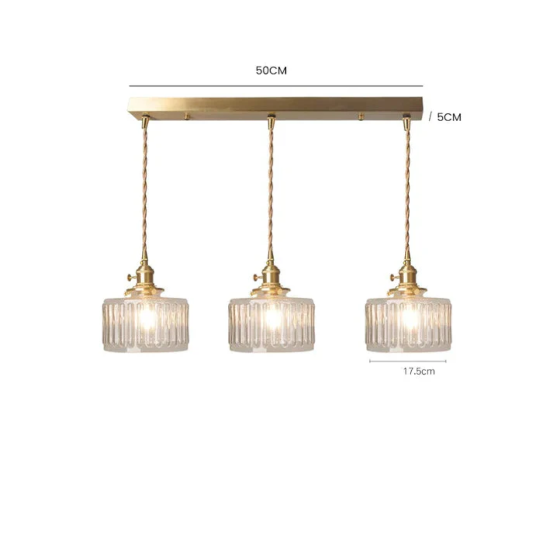 Adjustable Drop Ceiling Light with Textured Glass Shade E27 Socket for Kitchen Island Dining Room Counter Breakfast Bar Scandinavian Modern