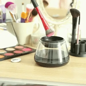 Makeup Brush Cleaner Spin & Dry 8 Silicone Rings