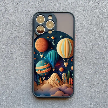 Protective Silicone iPhone Case with Scenic 3D Graphics & Camera Protection for iPhone 14-17 Series