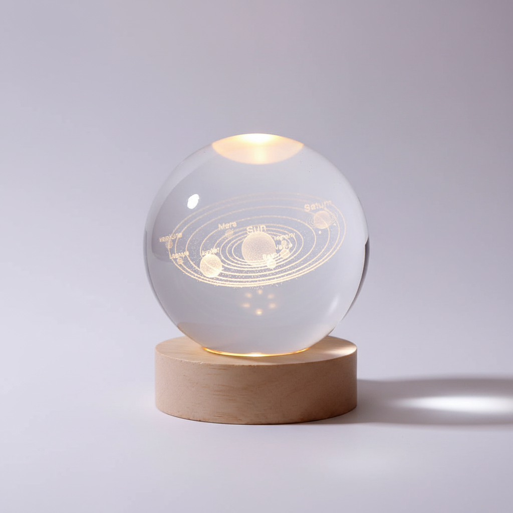 3D Engraved LED Lamp - Night Light with Warm White Glow - Home Decor