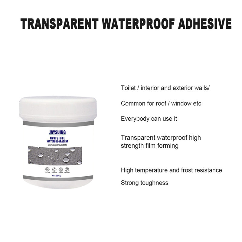 Clear Leak Sealer Paste for Walls, Roofs & Pipes – Waterproof Barrier Coating for Concrete, Wood, Metal & Tile Repair