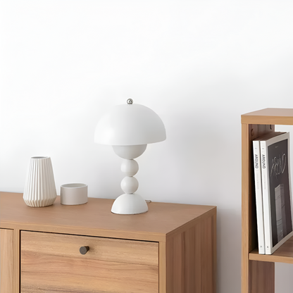 Cordless LED Nightstand Light with USB Charging, 11-Inch Sculptural Acrylic Glow for Bedroom, Desk, Reading Nook | Modern Ambient Portable L