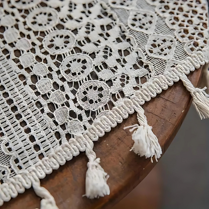 BohoLace – Crochet Tassel Curtain