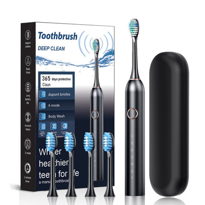 Rechargeable Sonic Toothbrush with 6 Cleaning Modes IPX7 Waterproof Electric Toothbrush 40000 VPM for Daily Oral Care Adults Dental Hygiene
