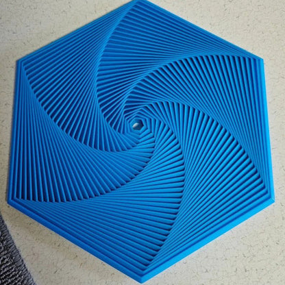 Hexagonal Fidget Spinner Toy with Fractal Patterns for Stress Relief & Focus | Sensory Hand Gadget for Adults Kids Anxiety Calming Desktop T