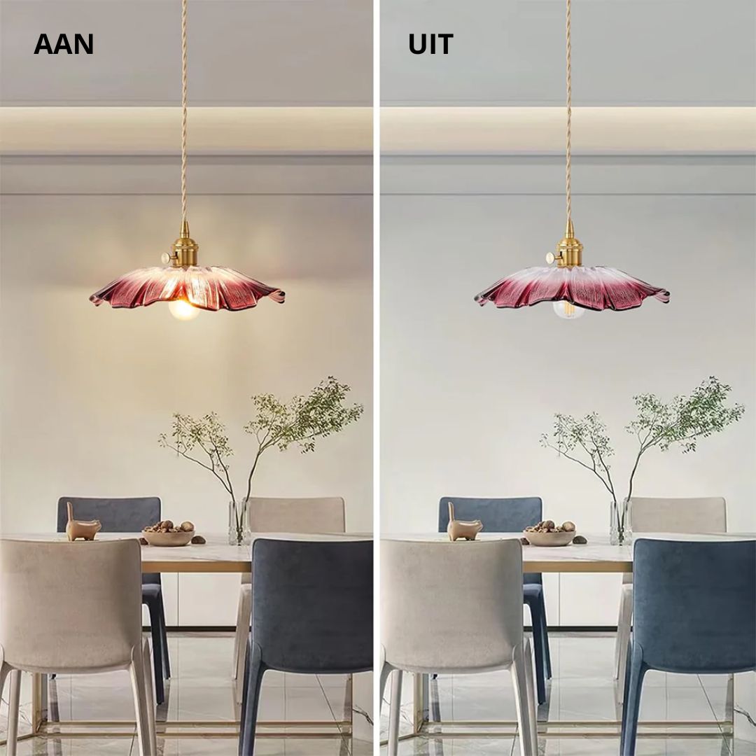 Fluted Glass Drop Ceiling Fixture 11 in Burgundy Shade Gold Hardware E27 Socket for Kitchen Island Entryway Ambient Overhead Illumination