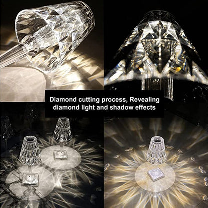 Luxury Crystal LED Desk Lamp with Sparkling Design