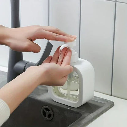 Countertop Liquid Soap Pump Bottle 11 oz Capacity ABS Plastic Modern Nordic Style for Hand Wash Dish Soap Kitchen Bathroom Sink