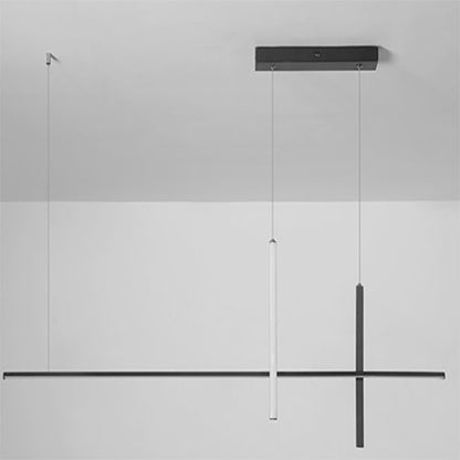 Modern LED Pendant Light with Adjustable Height for Dining Room, Restaurant & Bar | Acrylic Aluminum Fixture with Warm White Illumination
