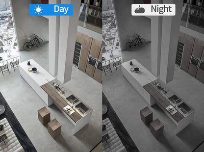 Indoor WiFi Surveillance Camera 1080p HD with Motion Alerts Night Vision Two-Way Audio for Home Apartment Nursery Pet Monitoring 120° Angle