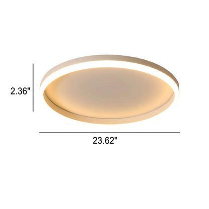 20 in Dimmable LED Ceiling Light with Remote Iron & Acrylic Fixture for Bedrooms Hallways Living Rooms Modern Low-Profile Design