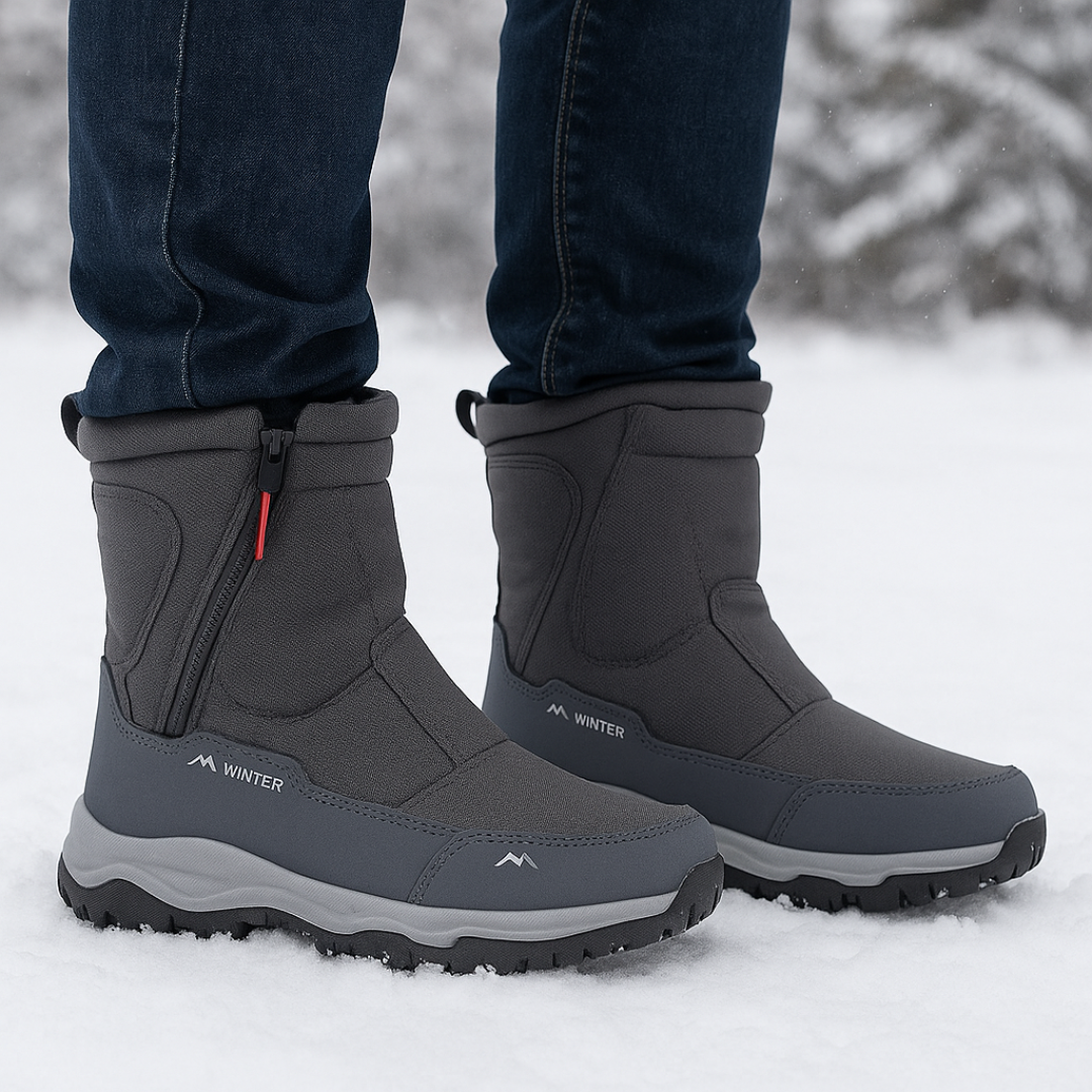Insulated Waterproof Snow Boots for Men & Women – Winter Hiking Footwear with Anti-Slip Grip & Thermal Lining