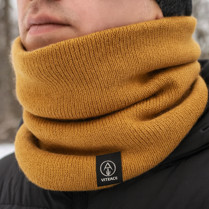 Fleece-Lined Knit Neck Warmer – Thermal Double-Layer Winter Scarf Gaiter for Cold Weather Running Hiking Commuting | 2-Pack Unisex Neck Wrap
