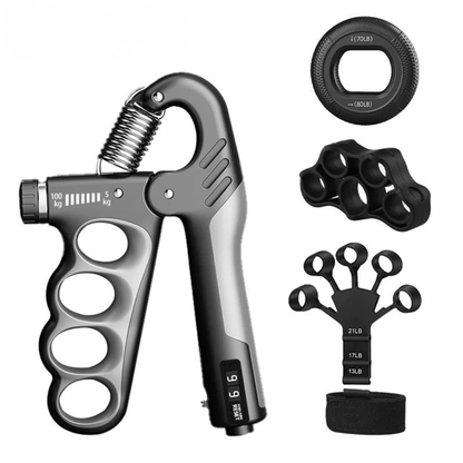 Adjustable Hand Gripper for Forearm & Wrist Training – Metal Spring Strengthener for Rehab & Fitness