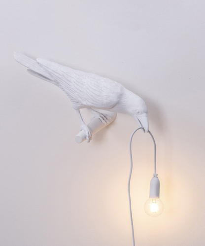Raven Sculpture Table Lamp with Bulb Holder – Decorative Bird Accent Light for Living Room, Bedroom & Office Spaces