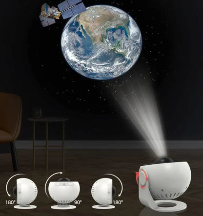 Space Projector Night Light with 13 Interchangeable Disks Galaxy Stars Planets for Bedroom Ceiling Walls Kids Room Decor USB Powered