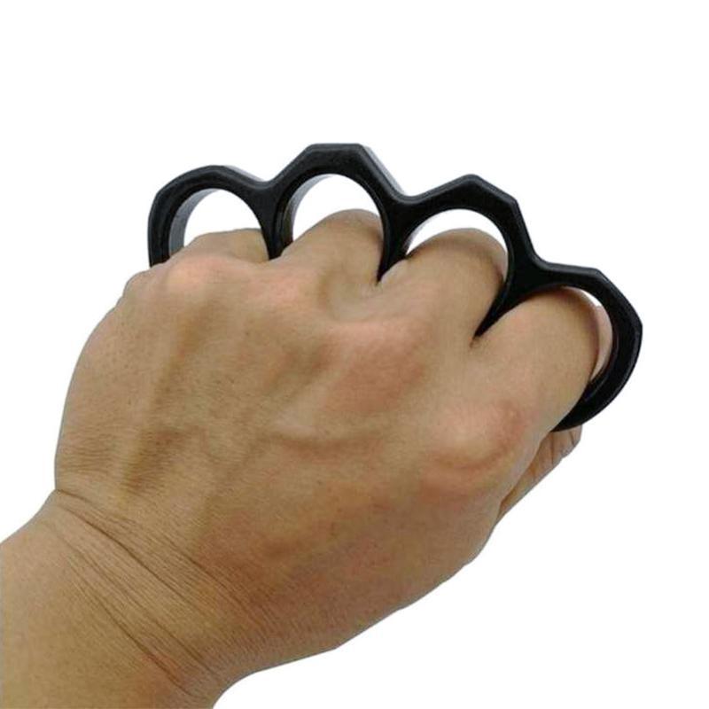Aluminum Self-Defense Knuckle Ring for Emergency Protection and Personal Safety Training