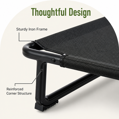 Ortekor Elevated Iron Frame & Breathable Dog Bed (No Filler)