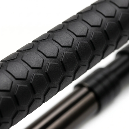 Telescopic Mobility Cane Spring-Release Steel Construction Anti-Slip Handle Hiking Trail Urban Walking Aid Compact Travel Portable Support S