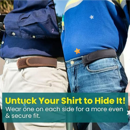 Adjustable Elastic Stretch Belt Without Buckle for Jeans Pants Dress Trousers Men Women Everyday Casual Comfort Flexible Waist