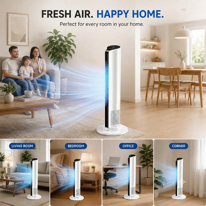 Compact Mobile AC Unit for Home & Office – Windowless Evaporative Cooler with Wheels & Timer