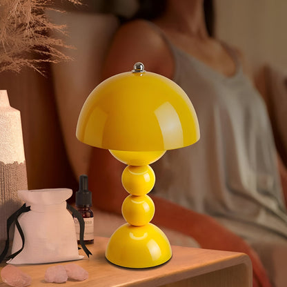 Cordless LED Nightstand Light with USB Charging, 11-Inch Sculptural Acrylic Glow for Bedroom, Desk, Reading Nook | Modern Ambient Portable L