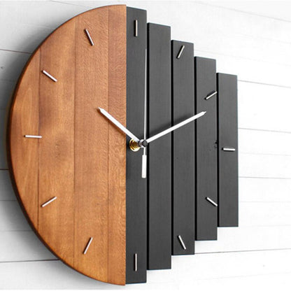Natural Elegance | Wooden Wall Clock with Minimalist Design | Stylish Timepiece for Home Decor