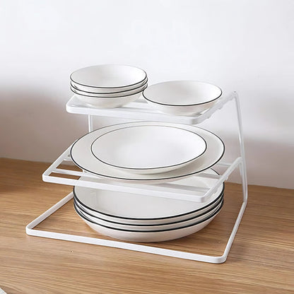 Tresco Dish Rack - Stainless Steel, 2-Tier Space Saver