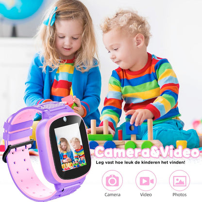 GPS Tracker Smartwatch for Kids with SOS Button & Water Resistant Design