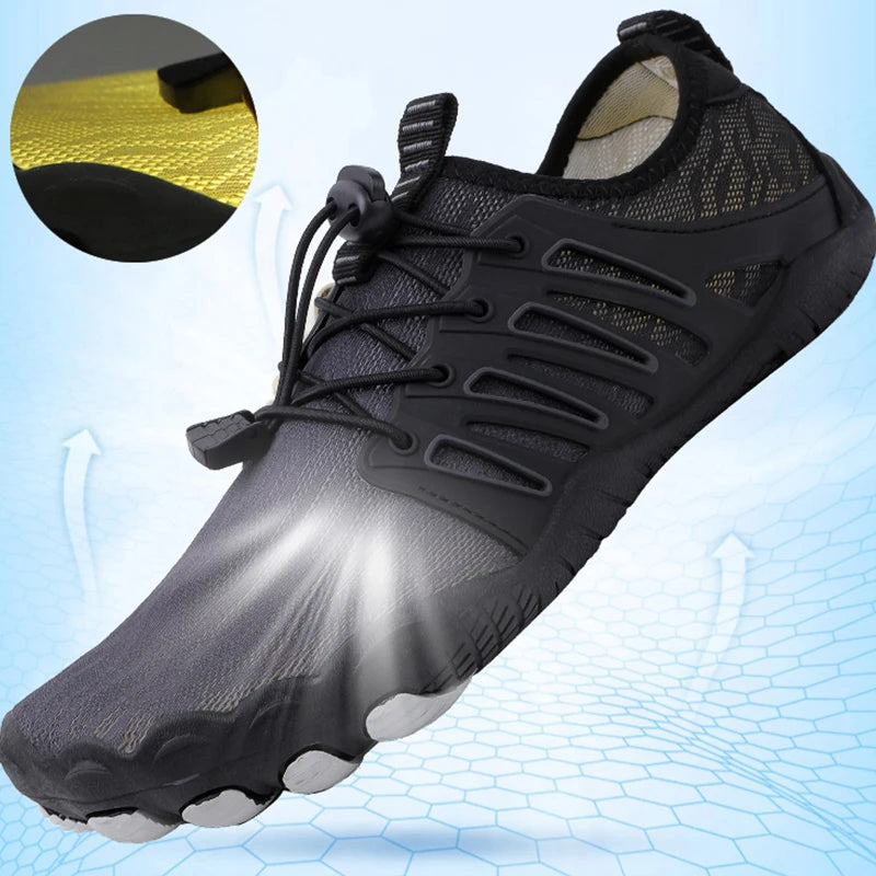 Lightweight Minimalist Barefoot Sneakers for Men & Women – Wide Toe Box Athletic Shoes for Walking, Travel & Everyday Comfort
