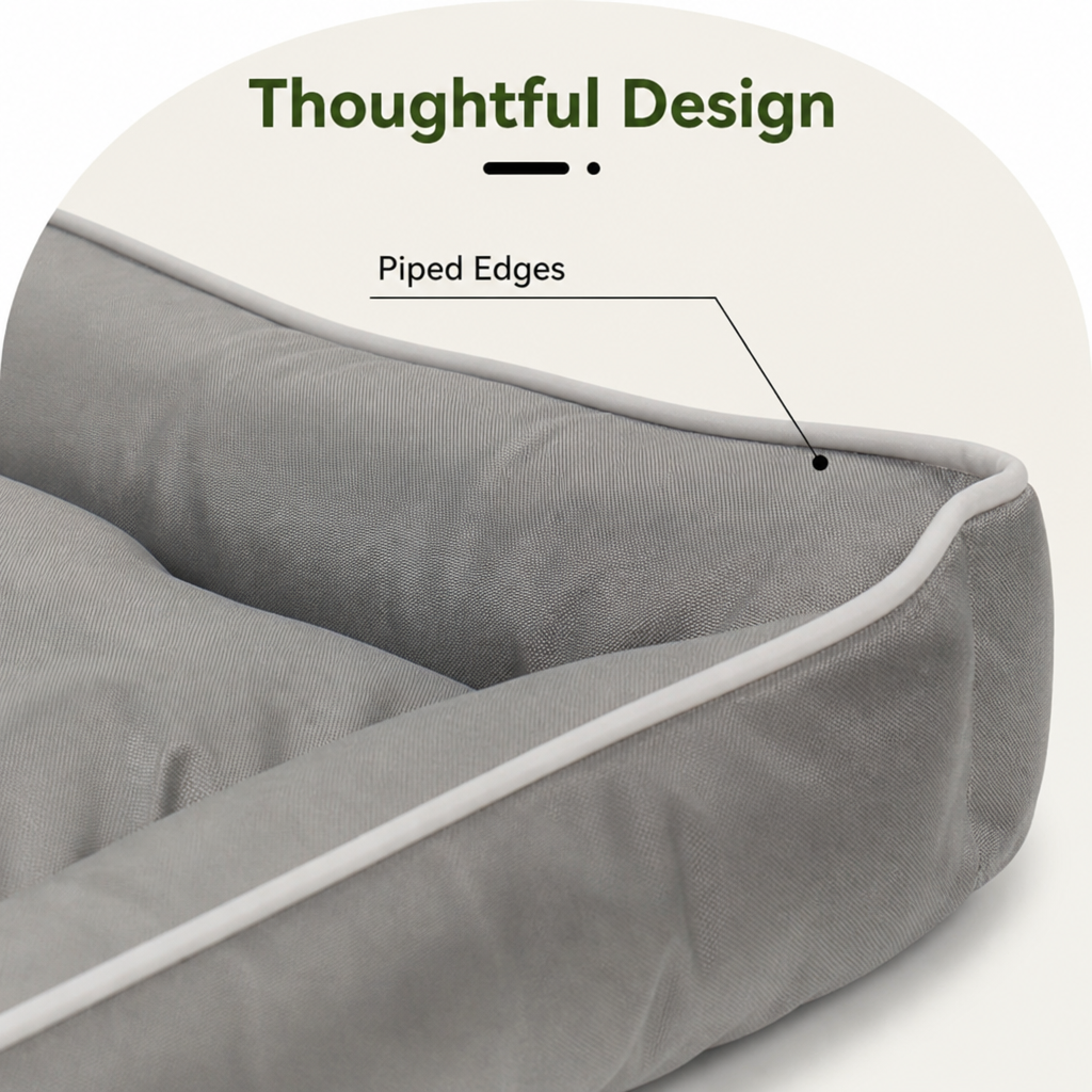 Ortekor Chew-Resistant 600D Oxford Dog Bed