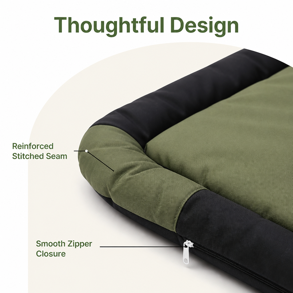 Ortekor Tear-Resistant Polyester All-Season Dog Bed