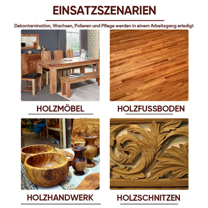 Wood Sealer and Protector Wax Oil for Decks, Fences & Outdoor Furniture – Weatherproof Finish Restores Natural Grain on Hardwood, Cedar, Pin