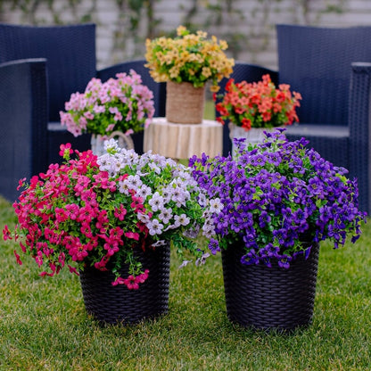 UV-Resistant Faux Flowers for Outdoor & Indoor Décor – Fade-Proof Lifelike Blooms Year-Round, No Watering or Maintenance