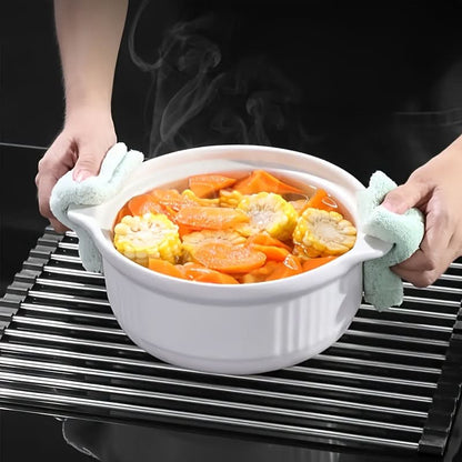 ROLLSINK – Roll Up Stainless Steel Dish Drying Rack