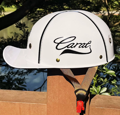 DOT-Certified Motorcycle Half Helmet with Baseball Cap Style for Urban Riding and Commuting